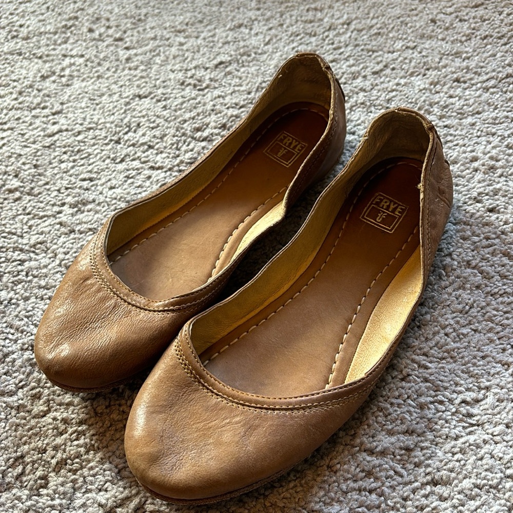 Frye Brown Leather Flats